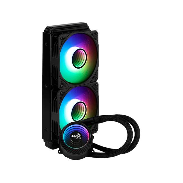 Enfriador Líquido AeroCool Mirage L240 240mm 2x120mm ARGB Negro