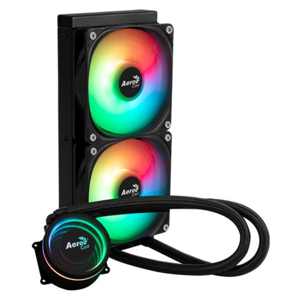 Enfriador Líquido AeroCool Oasis L240 240mm 2x120mm ARGB Negro