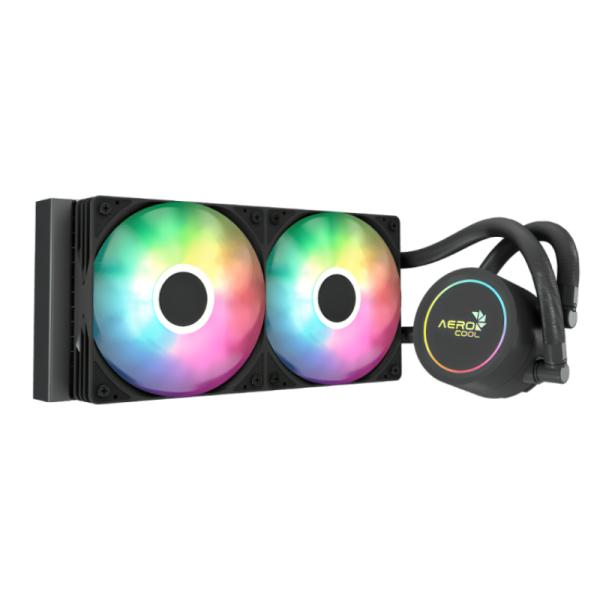 Enfriador Líquido AeroCool Abyss L240R 240mm 2x120mm ARGB Negro