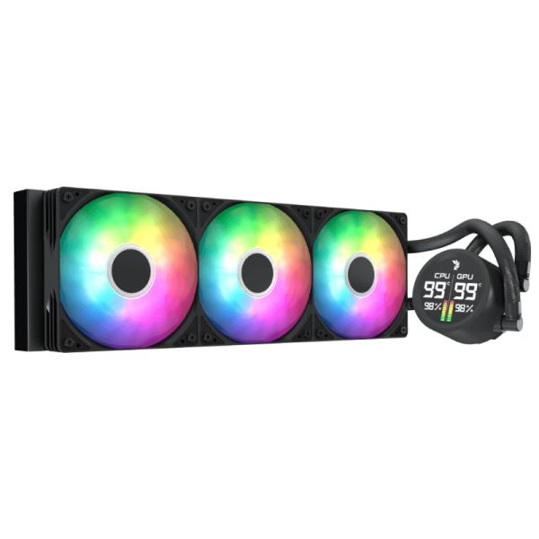 Enfriador Líquido AeroCool Abyss L360R Digi 360mm 3x120mm ARGB Negro