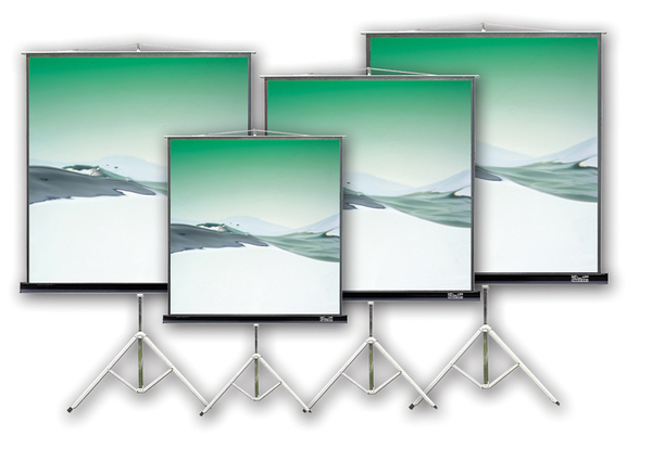 Pantalla de Proyección Klip Xtreme KPS-102B 86″ 4:3 Trípode Blanco Mate