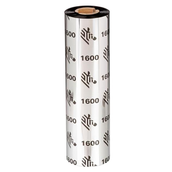 Ribbon de Cera Zebra 1600 83mm X 450m Núcleo 1″ 18 Unidades/Caja