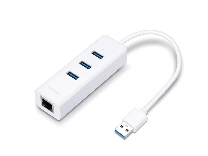 Hub TP-Link UE330 3 Puertos Gigabit Ethernet USB 3.0