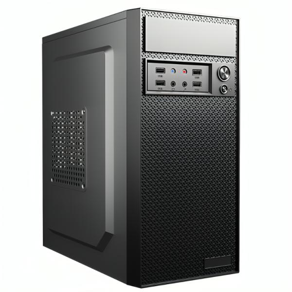Gabinete para PC KME CM24KTRA001C Mini Tower Micro-ATX sin Ventiladores Fuente 600 W
