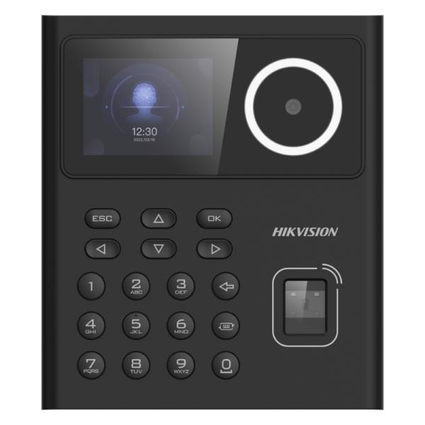 Control de Acceso Hikvision DS-K1T320MFWX-B Terminal Facial Huella + Tarjeta + PIN 2.4″ USB 12 V