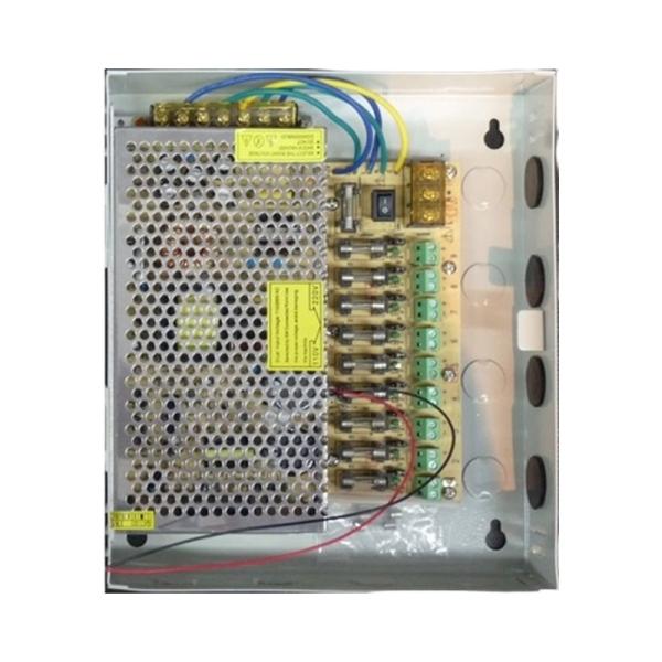 Fuente de Poder para CCTV SKY USA Caja de Corriente SKY 18 Salidas -12V/CD20A CRC-15