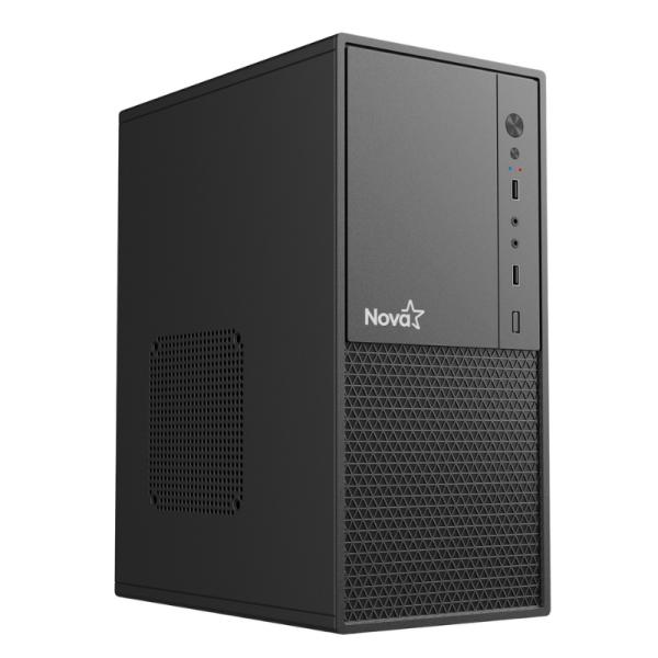 Gabinete para PC Nova CM09Z9RA001C Mini Tower Micro-ATX 1 Ventilador Negro