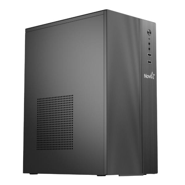 Gabinete para PC Nova MZ-588B sin Ventiladores Fuente 200 W Negro