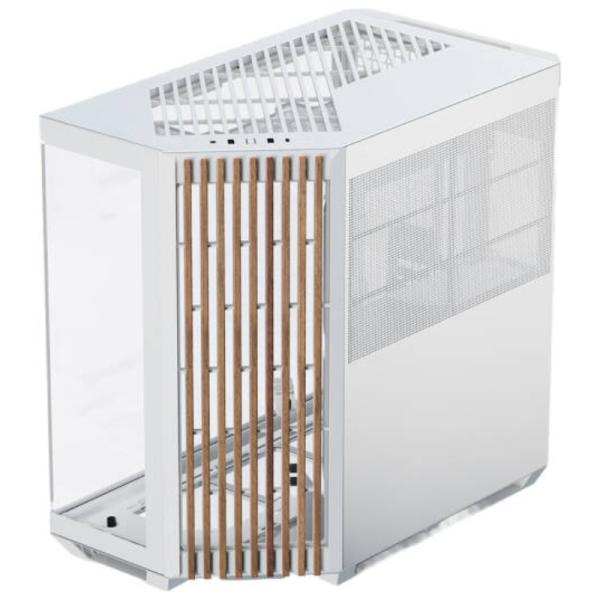 Gabinete para PC APNX V1-W-WT-V1 Mid Tower Vidrio Templado sin Ventiladores