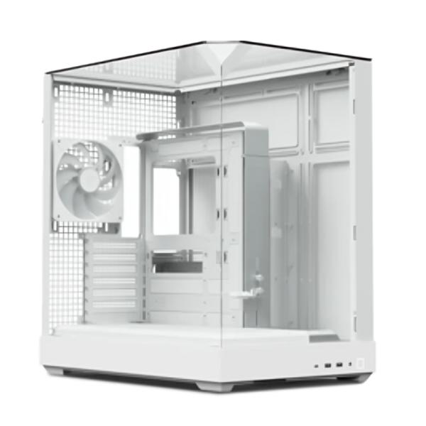 Gabinete para PC APNX V2-WT-V1 Mid Tower Vidrio Templado 4 Ventiladores Blanco