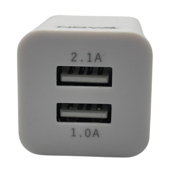 Cargador de Pared Nova PA010RBU001C 2 USB-A 10 W Blanco