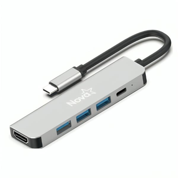 Hub Nova FAA382CU002C USB-C 5 en 1 HDMI 4K USB-A 3.0 5Gbps