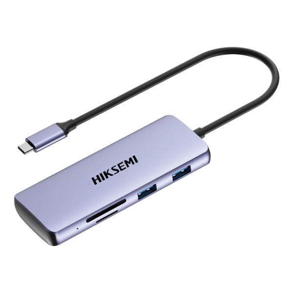 Hub HIKSEMI HS-HUB-DS8 USB-C 8 en 1 HDMI USB 3.0 5Gbps