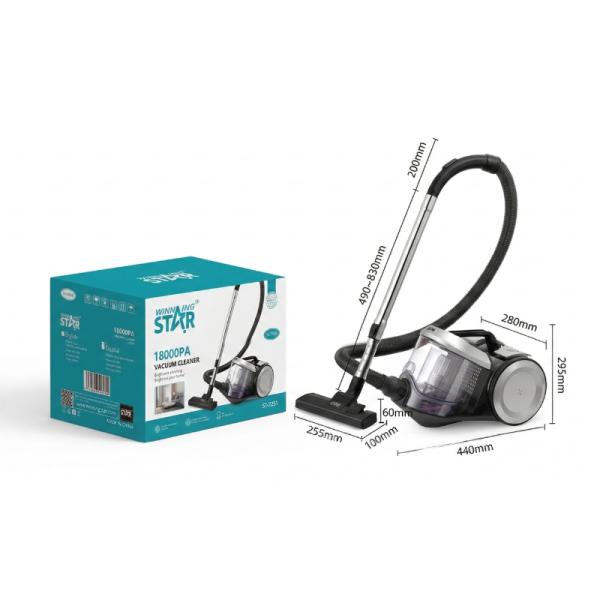 Aspiradora WINNINGSTAR ST-2251 1000 W 3 L Negro