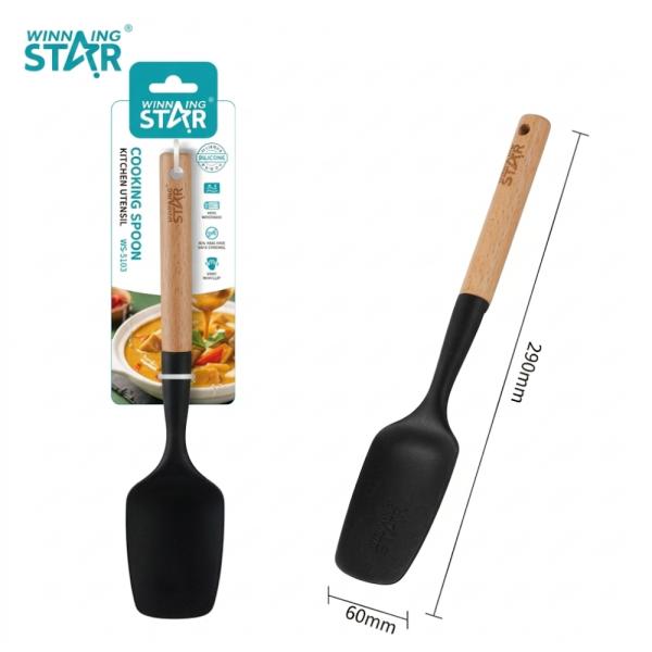 Cuchara WINNINGSTAR ST-7556 Silicona/Nylon/Madera