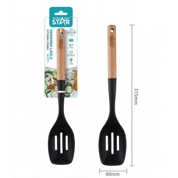 Espumadera WINNINGSTAR ST-7551 Silicona/Nylon/Madera