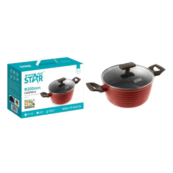 Cacerola WINNINGSTAR ST-5229-20 20 cm Antiadherente Aluminio Prensado