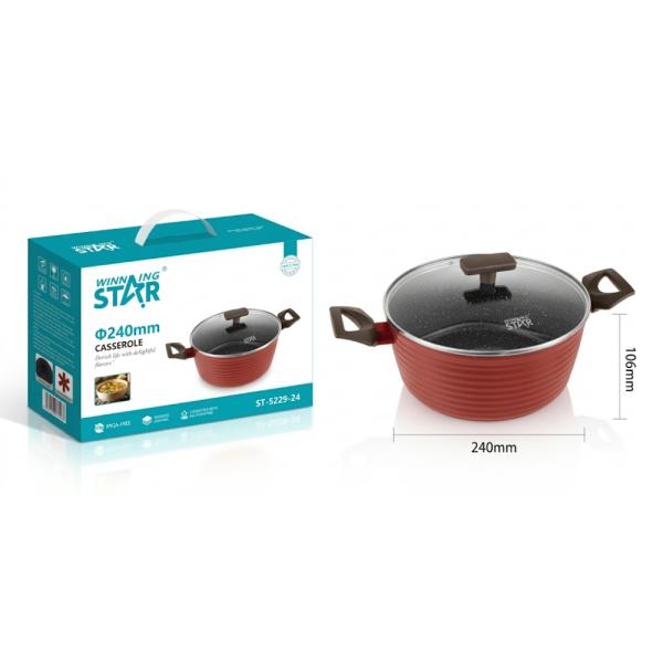 Cacerola WINNINGSTAR ST-5229-24 24 cm Antiadherente Aluminio Prensado