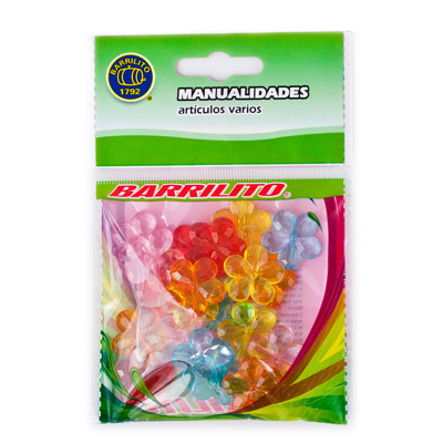 Accesorios Acrílicos Barrilito AA002 Flores 20mm 20 Piezas