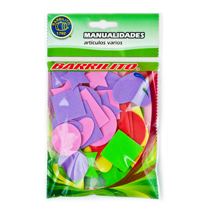 Calcomanías Barrilito FS011 Foamy Figuras Variadas