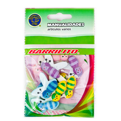 Calcomanías Barrilito WS001 Madera Abejas 10 Piezas