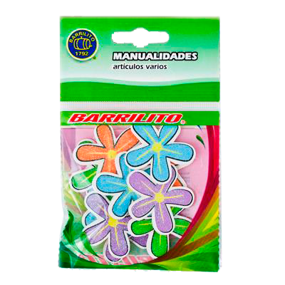 Calcomanías Barrilito WS005 Madera Flores 10 Piezas