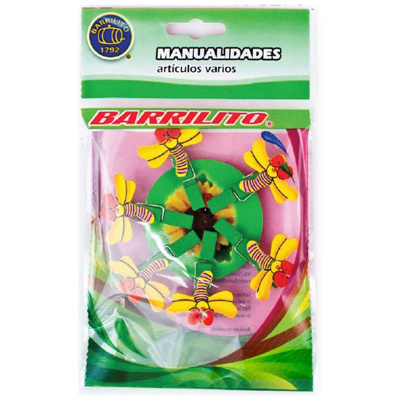Clips Decorativos Barrilito WCLP9 Madera Libélulas 6 Piezas