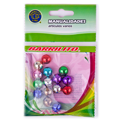 Cuentas Barrilito CP018 Plástico 12mm 15 Piezas