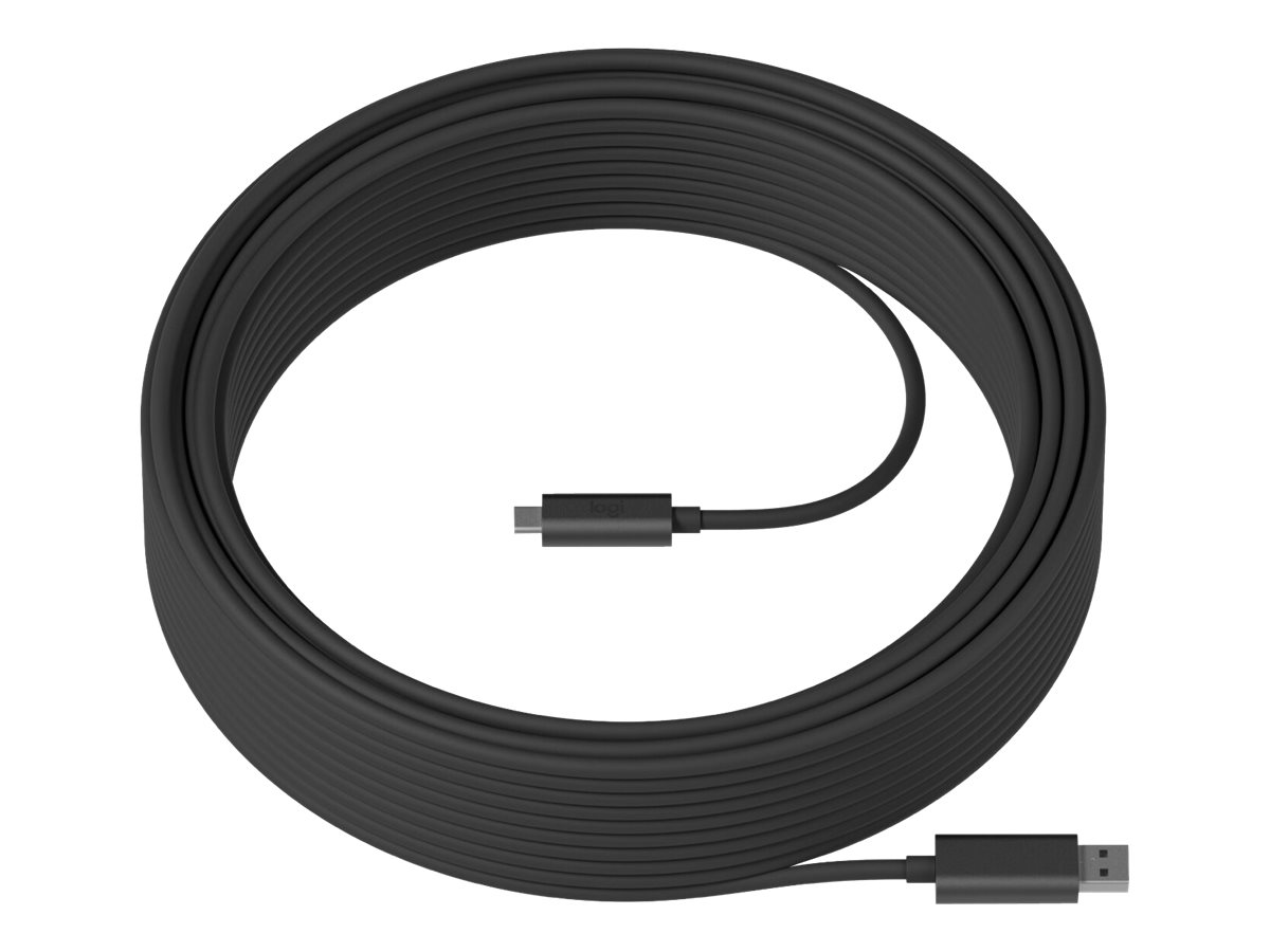 Cable Logitech Strong USB-A a USB-C 10m USB 3.1 Óptico Activo (AOC)