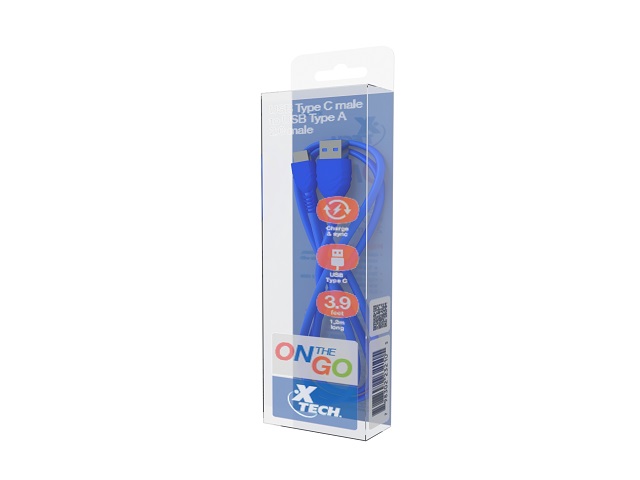 Cable Xtech XTG-238 USB-A a USB-C 1.2m 10 Pack