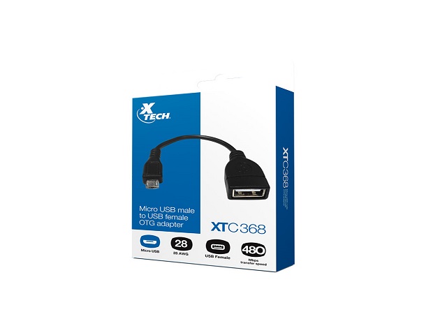 Cable Xtech XTC-368 USB-B a Micro USB Negro