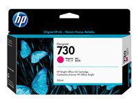 HP 730 - 130 ml - magenta - original - DesignJet - cartucho de tinta - para DesignJet SD Pro MFP, T1600, T1600dr, T1700, T1700dr, T1708, T1708dr, T2600, T2600dr