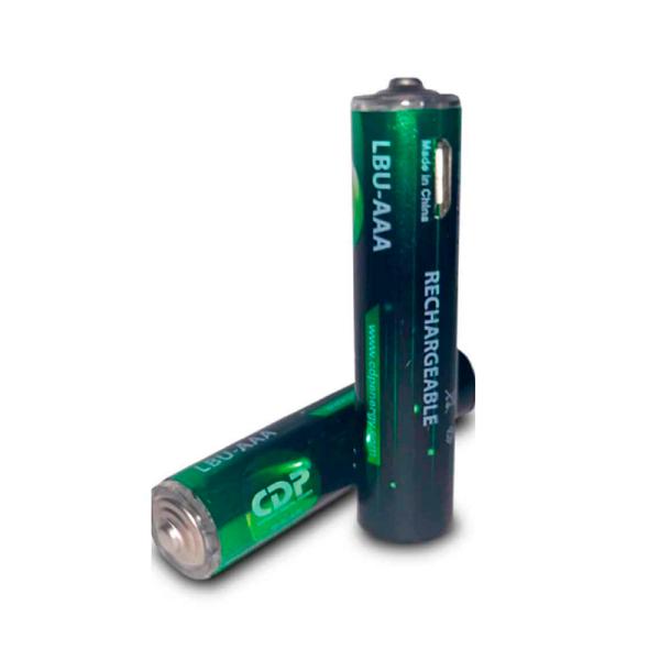 Batería CDP LBU-AAA AAA Recargable USB 1.5 V 600mAh 2 Unidades