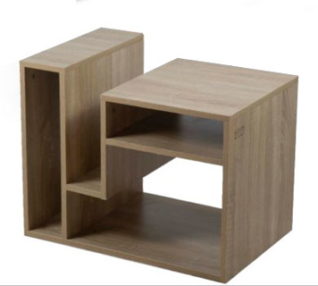 Mesa Auxiliar Kenneth Cole KCWD2022056-O Roble Multifuncional 60x48x40cm