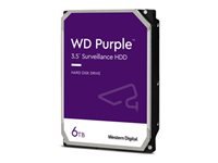 WD Purple WD64PURZ - Disco duro - 6 TB - vigilancia - interno - 3.5" - SATA 6Gb/s - 5400 rpm - búfer: 256 MB