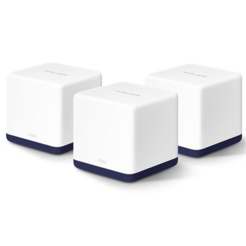 Router WiFi Mercusys Halo H50G Mesh AC1900 Doble Banda 3 Pack