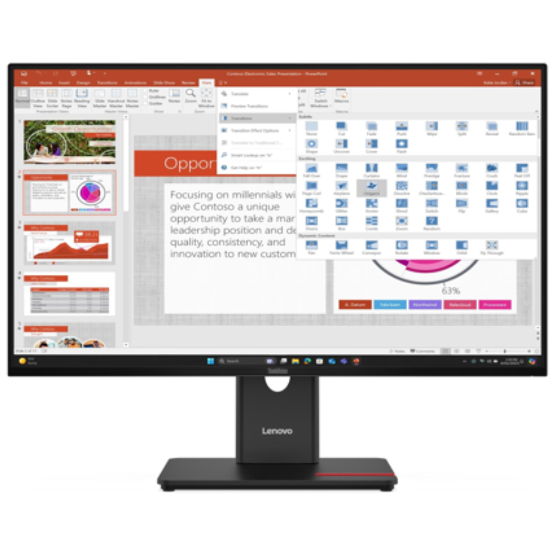 Monitor Lenovo ThinkVision T27-40 27″ FHD IPS