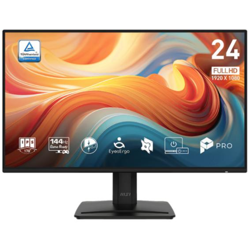 MONITOR MSI PRO MP242 E14A 24 PULG PLANA FHD 1920X1080 144 HZ IPS ADAPTIVE SYNC HDMI 9S6-3PD1CT-014