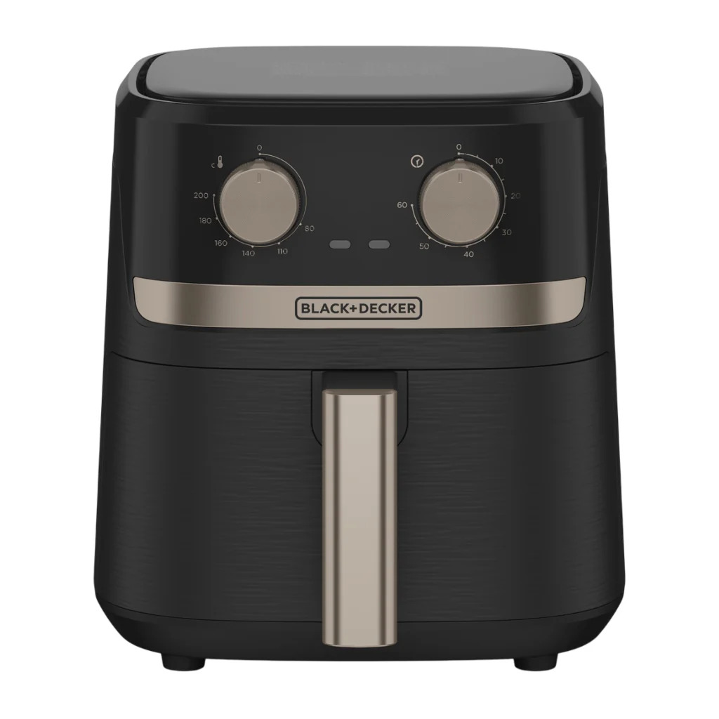 Black + Decker freidora de aire con perillas gris - AFBD42-3BDLA