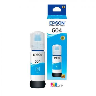 Botella de Tinta Epson T504220-AL Cian 70ml
