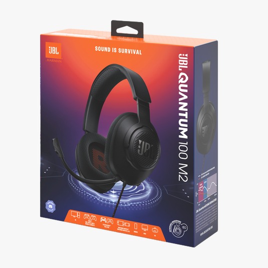 Audifonos Gaming JBL Quantum 100M2 Over-Ear Cable 3.5mm Negro