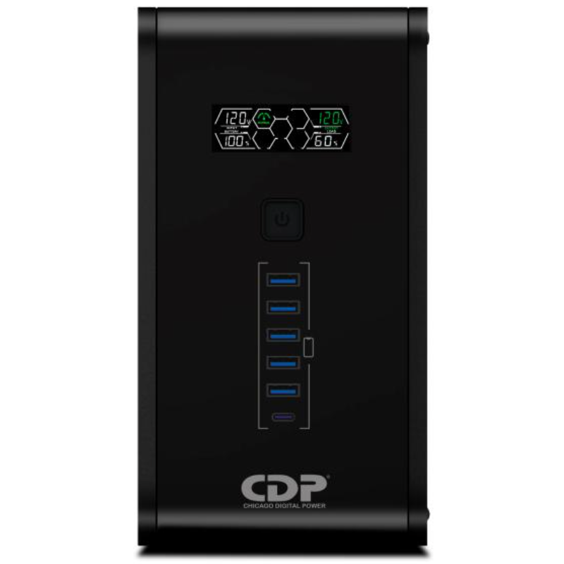 UPS CDP R-Smart2010 2000 VA 1200 W Línea Interactiva 220 V 10 Tomas LCD USB