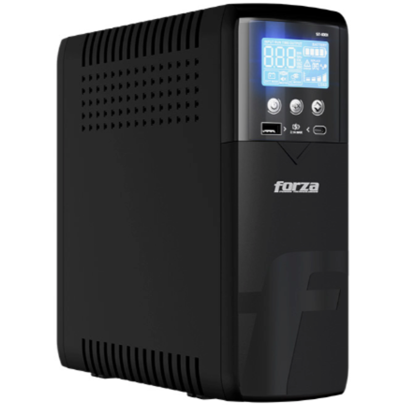 Forza - UPS - Line interactive - 600 Watt - 1000 VA - AC 110/120 V - 10-NEMA USB 1A/1C