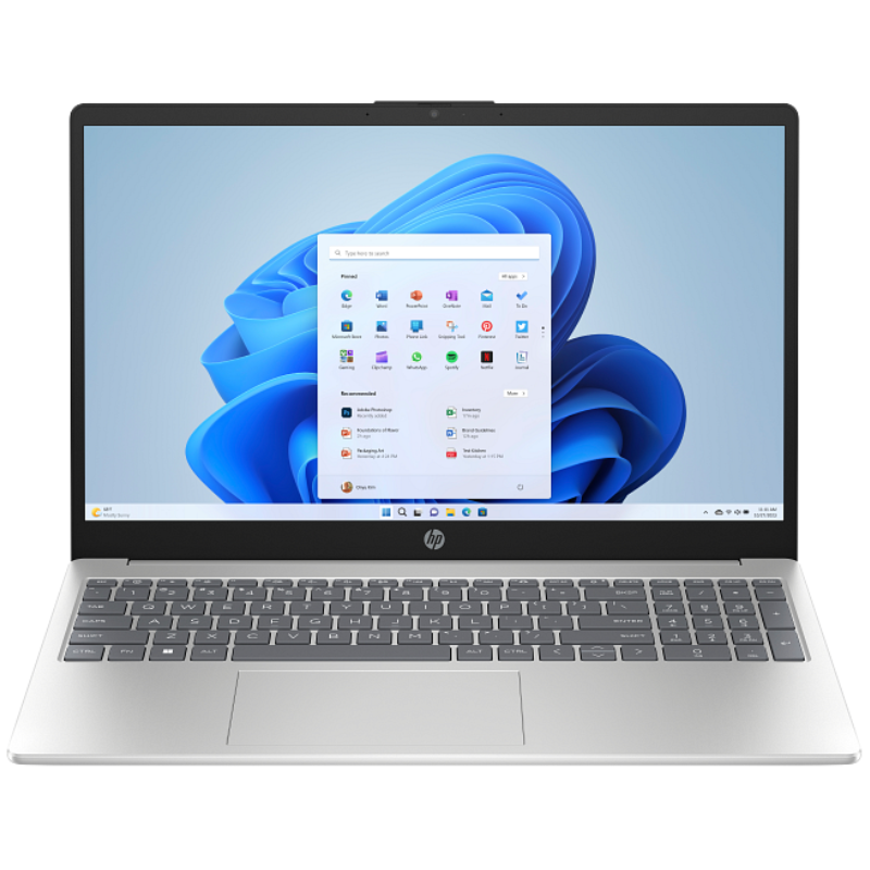 HP - Notebook - 15.6" - Intel Core 3 100U. / 4.7 GHz - 8 GB - DDR5 SDRAM - 512 GB SSD - Integrated graphics