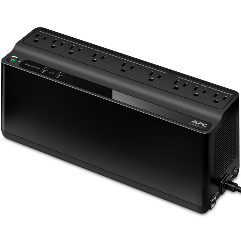 APC Back-UPS BE850M2-LM - UPS - CA 120 V - 450 vatios - 850 VA - conectores de salida: 9 - América Latina - negro
