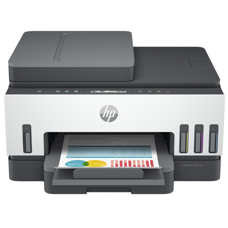 Impresora Multifunción HP Smart Tank 750 Inyección Color WiFi Ethernet 15ppm