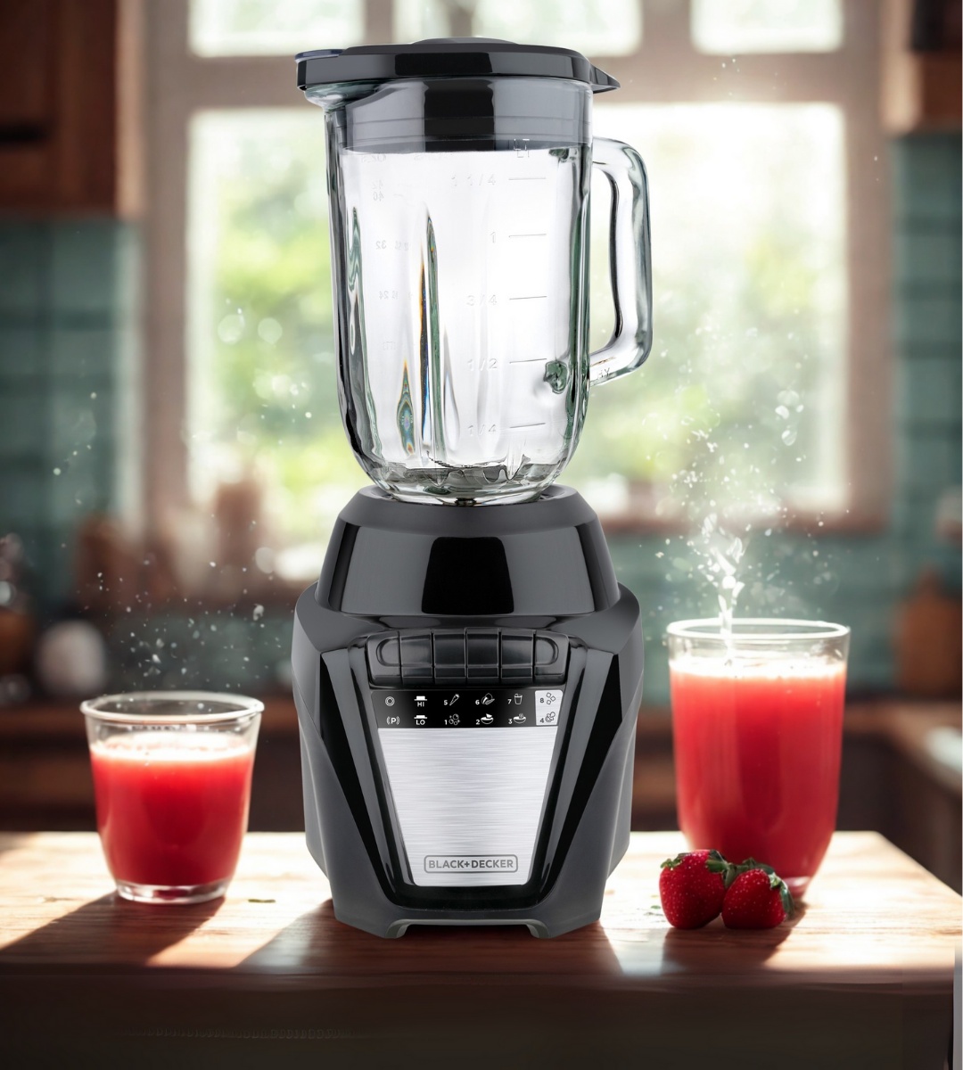 Black + Decker licuadora ice crush 700W-Vaso Vidrio-negra - BL0876-1BDLA