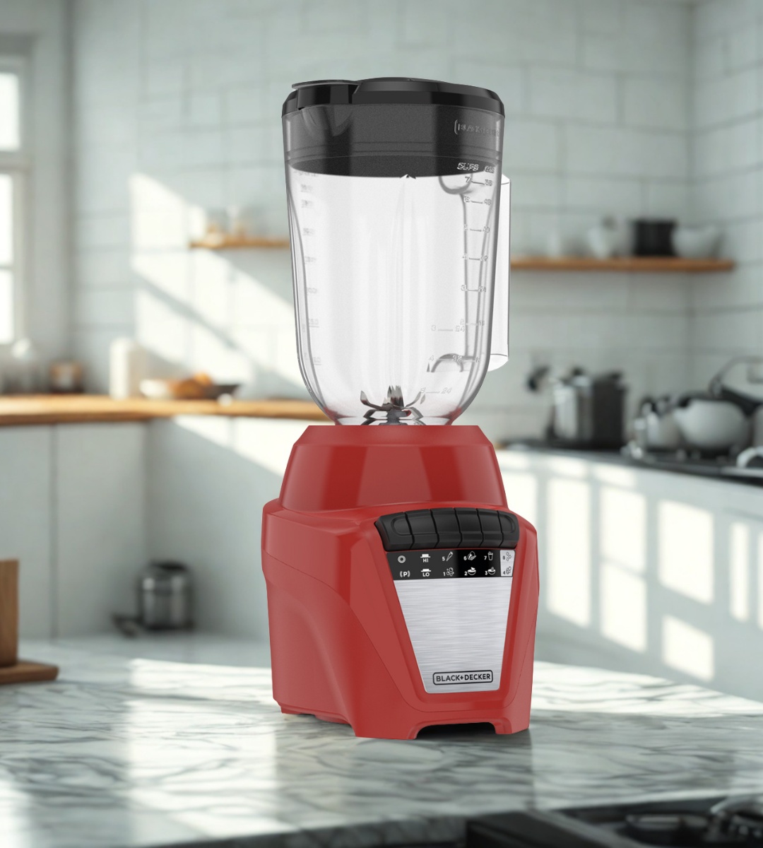 Black + Decker licuadora ice crush 700W-Vaso Plast- Roja - BL0877-1RDLA