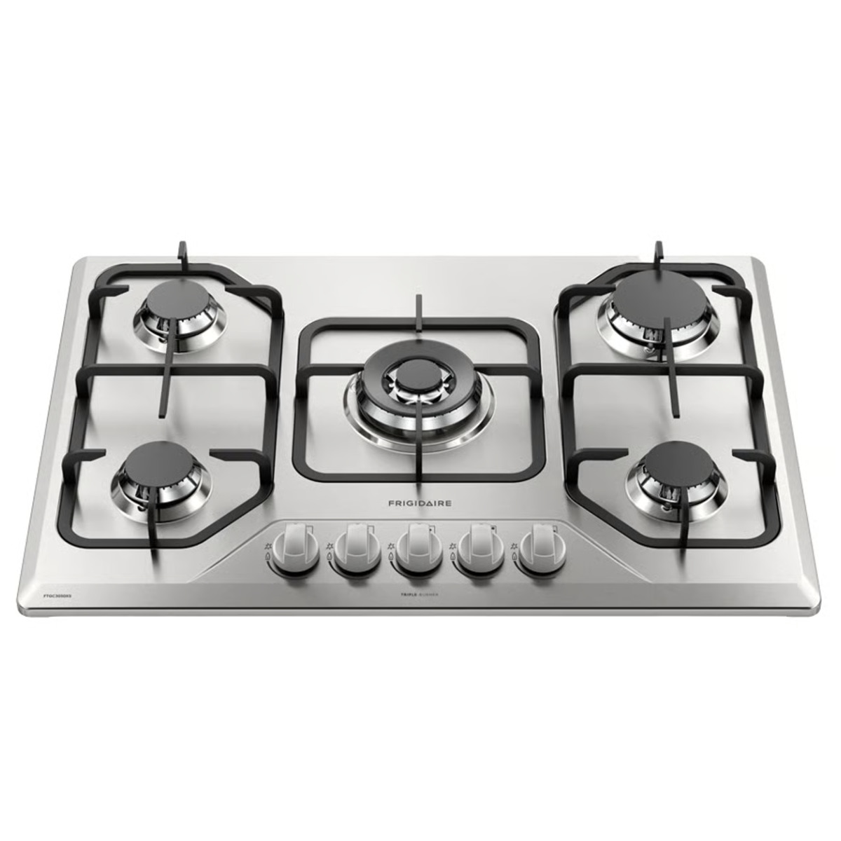 Frigidaire plantilla de gas 30" empotrable 5 quemadores FTGC3050XS