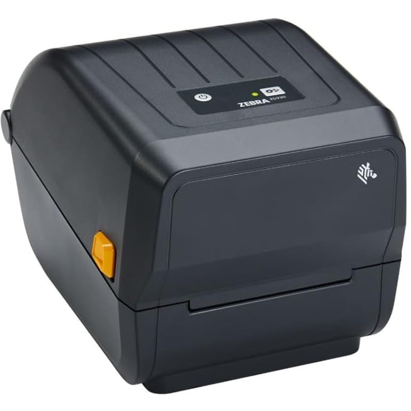 ZEBRA ZD230 Thermal Transfer Printer (74/300M); Standard EZPL, 203 dpi, US Power Cord, USB, Ethernet